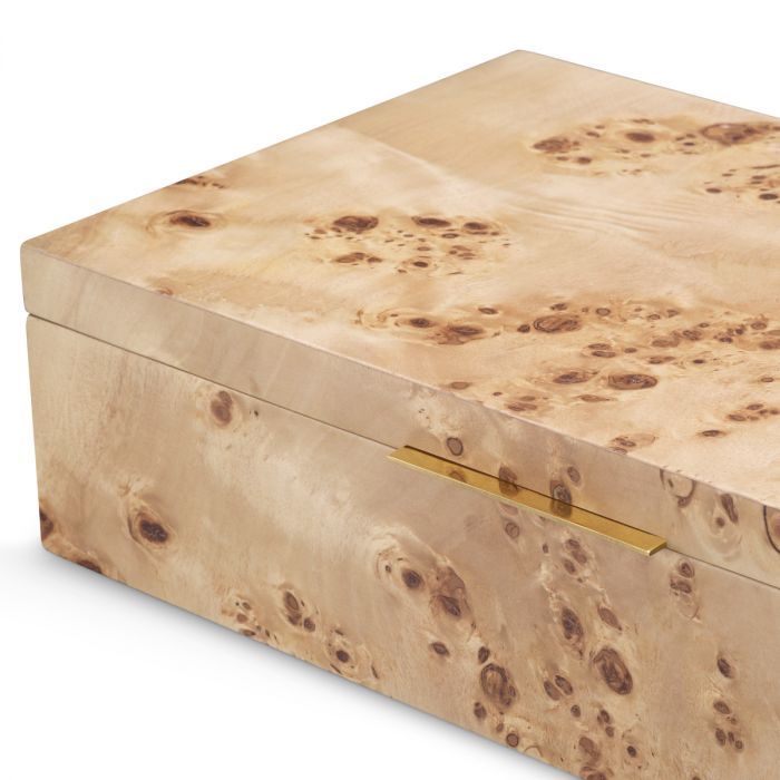 Book in natural burn veneer finish