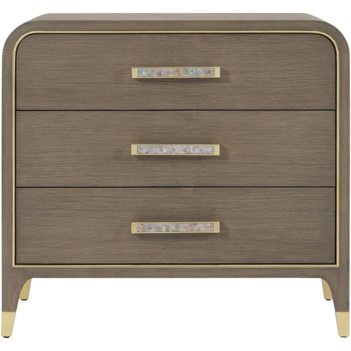 Judith Leiber 3-drawer Bedside Table - Dark