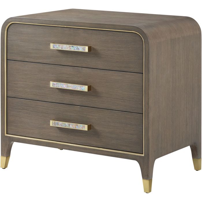 Judith Leiber 3-drawer Bedside Table - Dark