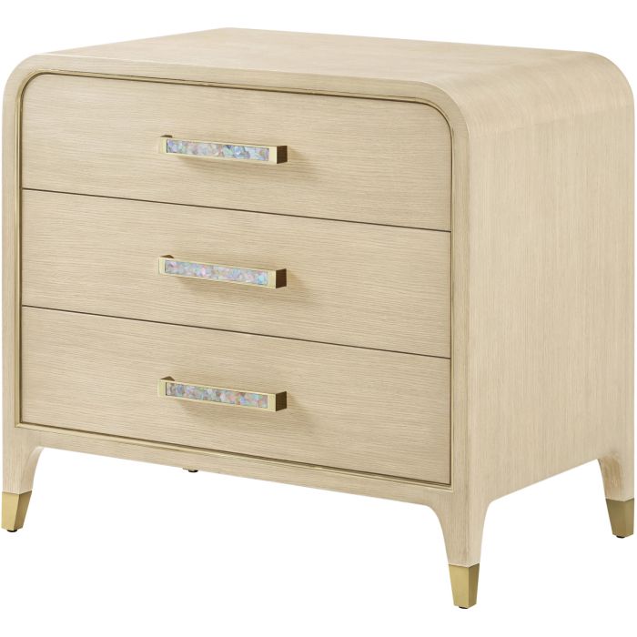 Judith Leiber 3-drawer Bedside Table - Light