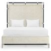 Military Bed Frame in Oak - Shambala Fabric - King