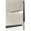 Military Bed Frame in Oak - Shambala Fabric - King