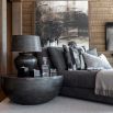 Aluminium coffee table in aluminium finish