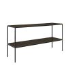 Minimalist vintage brass console table 