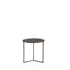 Small simple round coffee table with minimal table legs