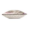 Tropical cushion featuring purple and beige hues