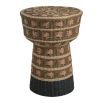 Jaya Side Table - Yellow & Black