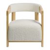 Arsene Armchair - White Boucle