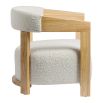 Arsene Armchair - White Boucle