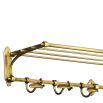 Glamorous Eichholtz antique brass finished coat rack 