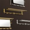 Glamorous Eichholtz antique brass finished coat rack 