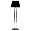 Chic marble base floor lamp with black velvet shade