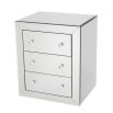 Brera Bedside Table - Mirrored