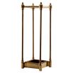 Antique brass finish umbrella stand with drip tray