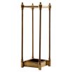 Antique brass finish umbrella stand with drip tray