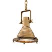 A luxurious vintage-style pendant with an antique brass finish