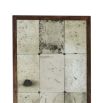 A gorgeous antique inspired rectangular mirror with a solid, antiqued steel frame