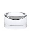 Clear dipped glass bowl