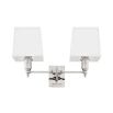 Minimalist nickel light with white pleated shade