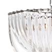 Luxury art deco acrylic nickel drop chandelier