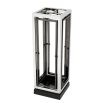 Modern shiny silver umbrella stand