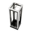 Modern shiny silver umbrella stand