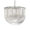 Luxurious acrylic and nickel finish chandelier 