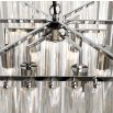 Luxurious acrylic and nickel finish chandelier 