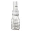 Luxury tall clear glass droplet table lamp