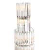 Luxury tall clear glass droplet table lamp