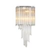 Luxury hanging, layered cut glass detailed wall lamp