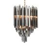 Eichholtz smoked glass wind chime designed chandelier 