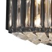 Eichholtz gunmetal finished clear glass wall lamp