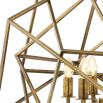 Brass three-dimensional shaped matrix lantern