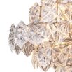 Large glam centrepiece style glass facet chandler 