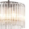 Chic 5 tier centrepiece chandelier in nickel 