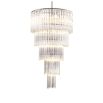 Chic 5 tier centrepiece chandelier in nickel 