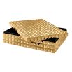Luxury large gold pyramid studded box 