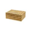 Luxury small gold pyramid studded box 