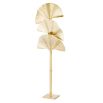 Glamorous gold palm leaf floor lamp