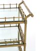 Luxury aged brass finish food/drink trolley