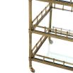 Luxury aged brass finish food/drink trolley