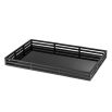 Glamorous matte black mirrored tray