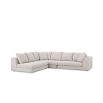 Luxurious corner sofa with plush back and scatter cushions, all upholstered in Panama Natural upholstery.