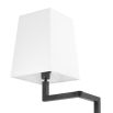 bronze finish tall floor lamp with cream shade 