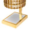 Gold glass sculptural table lamp