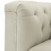 Luxurious Eichholtz pebble grey armchair with buttoning