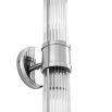 Eichholtz polished stainless steel and glass double wall lamp