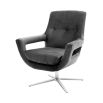 Swivel Chair Flavio - Granite Grey