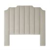 Chic pebble grey velvet headboard by  Eichholtz